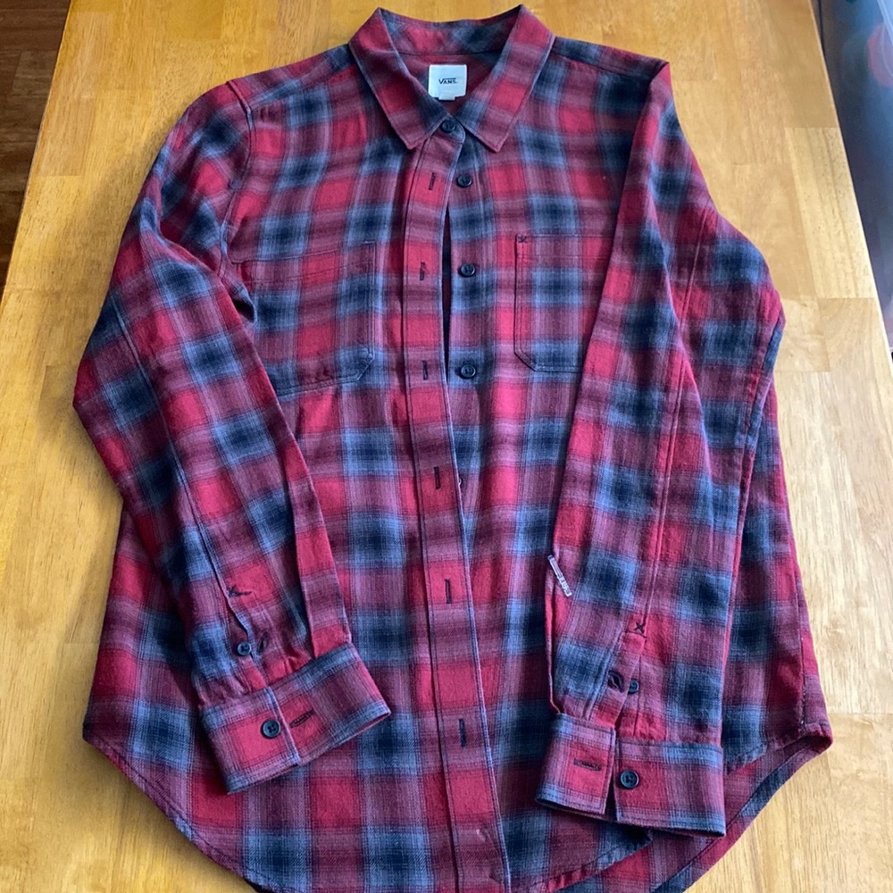 Vans long sleeve women’s plaid size small NWOT